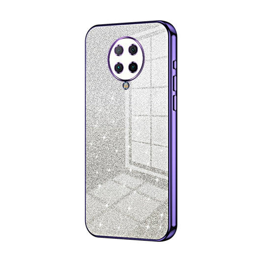 For Xiaomi Redmi K30 Pro / K30 Ultra Gradient Glitter Powder Electroplated Phone Case(Purple) - Xiaomi Cases by PMC Jewellery | Online Shopping South Africa | PMC Jewellery | Buy Now Pay Later Mobicred