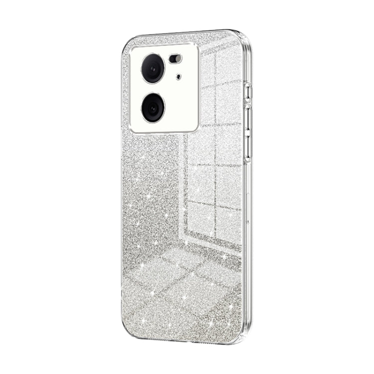 For Xiaomi Redmi K60 Ultra / Xiaomi 13T Gradient Glitter Powder Electroplated Phone Case(Transparent) - Redmi K60 Ultra Cases by PMC Jewellery | Online Shopping South Africa | PMC Jewellery | Buy Now Pay Later Mobicred