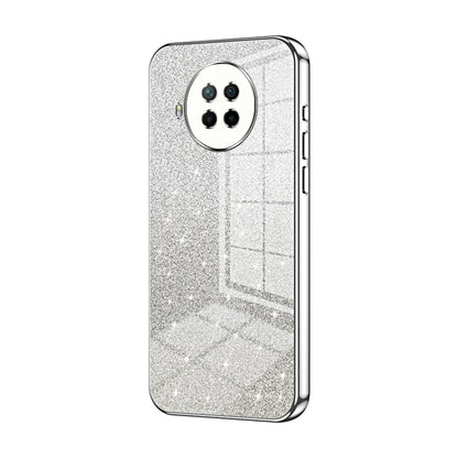 For Xiaomi Redmi Note 9 Pro 5G/Mi 10T Lite Gradient Glitter Powder Electroplated Phone Case(Silver) - Xiaomi Cases by PMC Jewellery | Online Shopping South Africa | PMC Jewellery | Buy Now Pay Later Mobicred