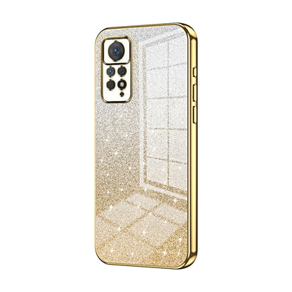 For Xiaomi Redmi Note 11 Pro 4G/5G Global Gradient Glitter Powder Electroplated Phone Case(Gold) - Xiaomi Cases by PMC Jewellery | Online Shopping South Africa | PMC Jewellery | Buy Now Pay Later Mobicred