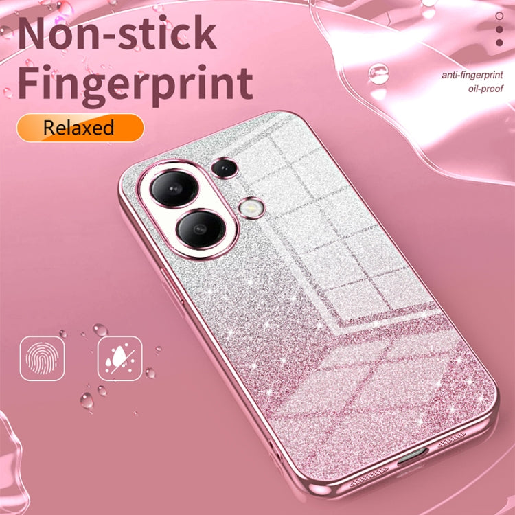 For Xiaomi Redmi Note 12R Pro Gradient Glitter Powder Electroplated Phone Case(Transparent) - Xiaomi Cases by PMC Jewellery | Online Shopping South Africa | PMC Jewellery | Buy Now Pay Later Mobicred