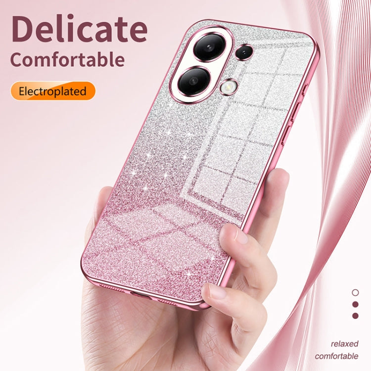 For Xiaomi Redmi Note 10 5G / Note 10T 5G Gradient Glitter Powder Electroplated Phone Case(Green) - Xiaomi Cases by PMC TechLife | Online Shopping South Africa | PMC TechLife | Buy Now Pay Later Mobicred
