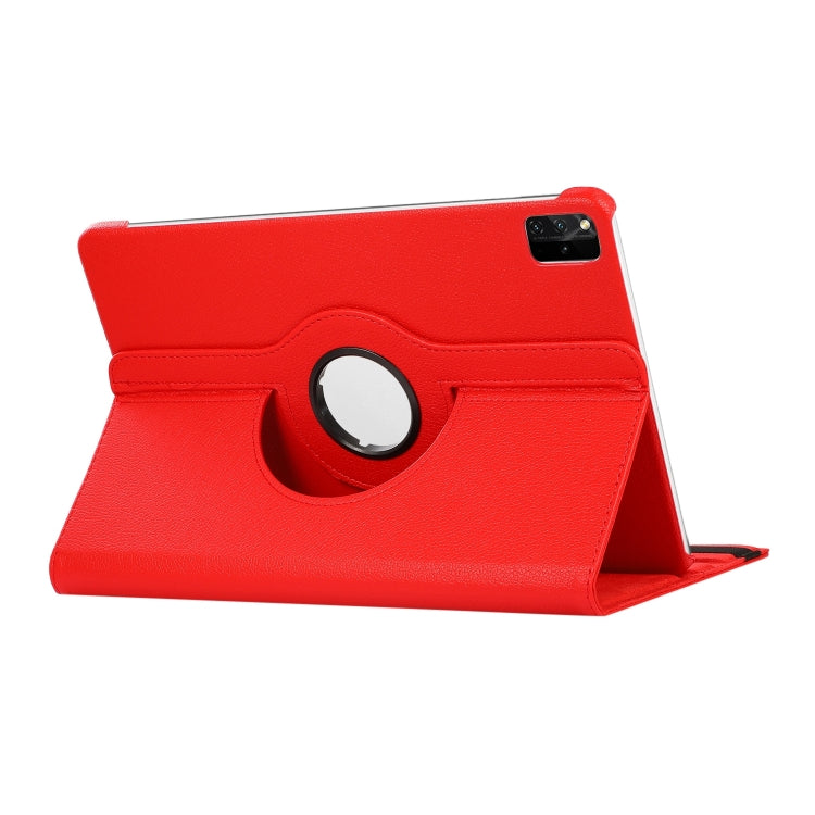 For Lenovo Tab M11 / Xiaoxin Pad 11 2024 360 Degree Rotation Litchi Texture Leather Tablet Case(Red) - Lenovo by PMC Jewellery | Online Shopping South Africa | PMC Jewellery | Buy Now Pay Later Mobicred