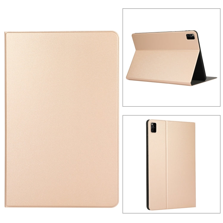 For Lenovo Tab M11 / Xiaoxin Pad 11 2024 Voltage Elastic Texture Flip Tablet Leather Case(Gold) - Lenovo by PMC Jewellery | Online Shopping South Africa | PMC Jewellery | Buy Now Pay Later Mobicred