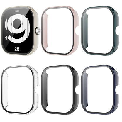 For Redmi Watch 4 PC + Tempered Glass Integrated Watch Protective Case(Black) - Watch Cases by PMC Jewellery | Online Shopping South Africa | PMC Jewellery