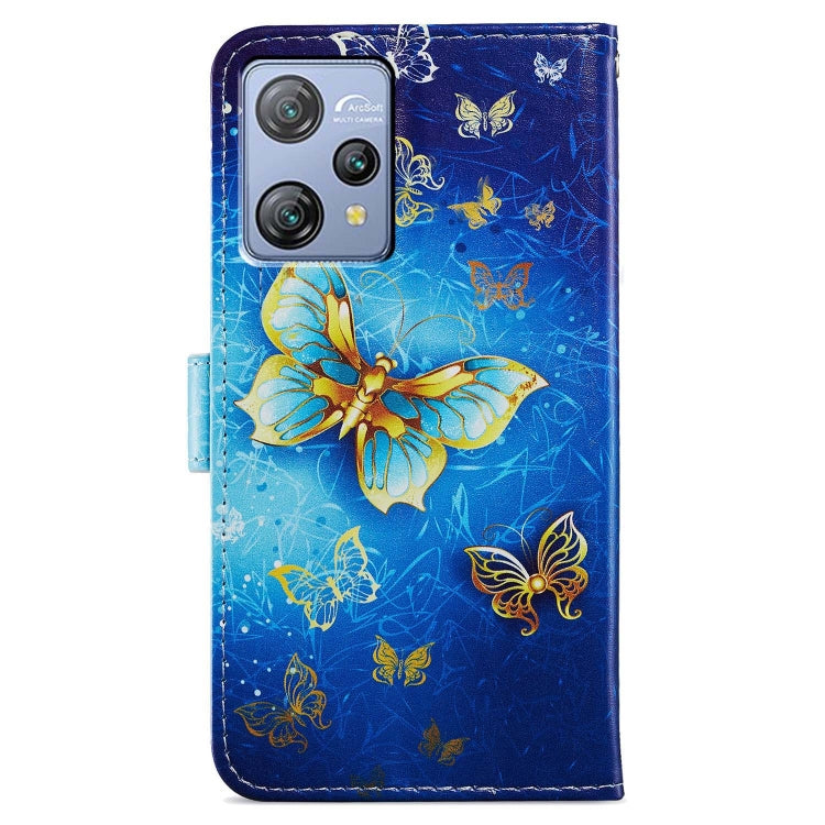 For Blackview A53 Pro Painted Pattern Horizontal Flip Leather Phone Case(Butterfly) - More Brand by PMC Jewellery | Online Shopping South Africa | PMC Jewellery