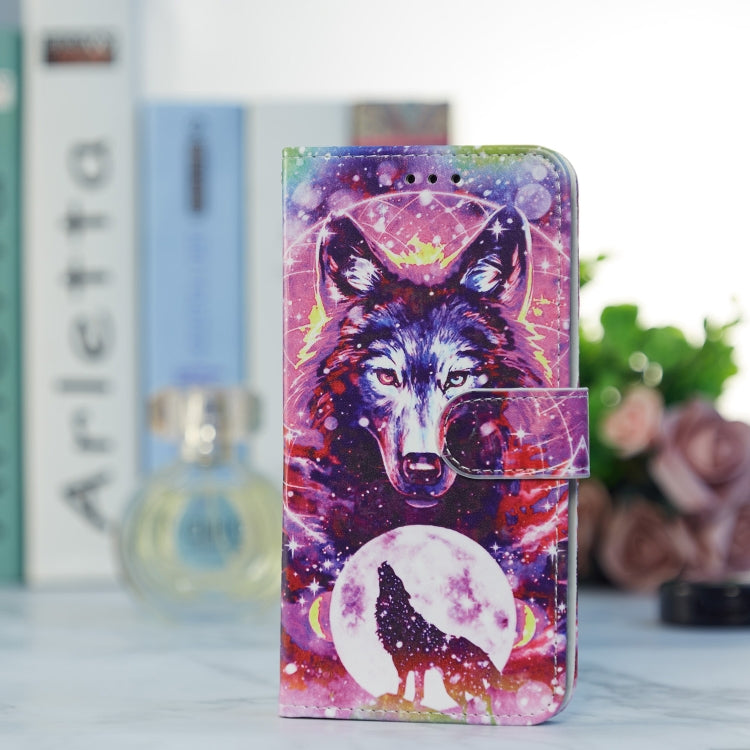 For Blackview A53 Pro Painted Pattern Horizontal Flip Leather Phone Case(Wolf Totem) - More Brand by PMC Jewellery | Online Shopping South Africa | PMC Jewellery | Buy Now Pay Later Mobicred