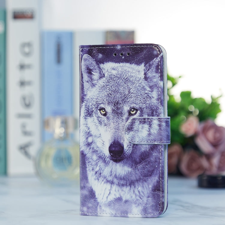 For Blackview A55 Pro Painted Pattern Horizontal Flip Leather Phone Case(White Wolf) - More Brand by PMC Jewellery | Online Shopping South Africa | PMC Jewellery | Buy Now Pay Later Mobicred