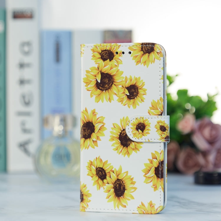 For Blackview A55 Pro Painted Pattern Horizontal Flip Leather Phone Case(Sunflower) - More Brand by PMC TechLife | Online Shopping South Africa | PMC TechLife | Buy Now Pay Later Mobicred
