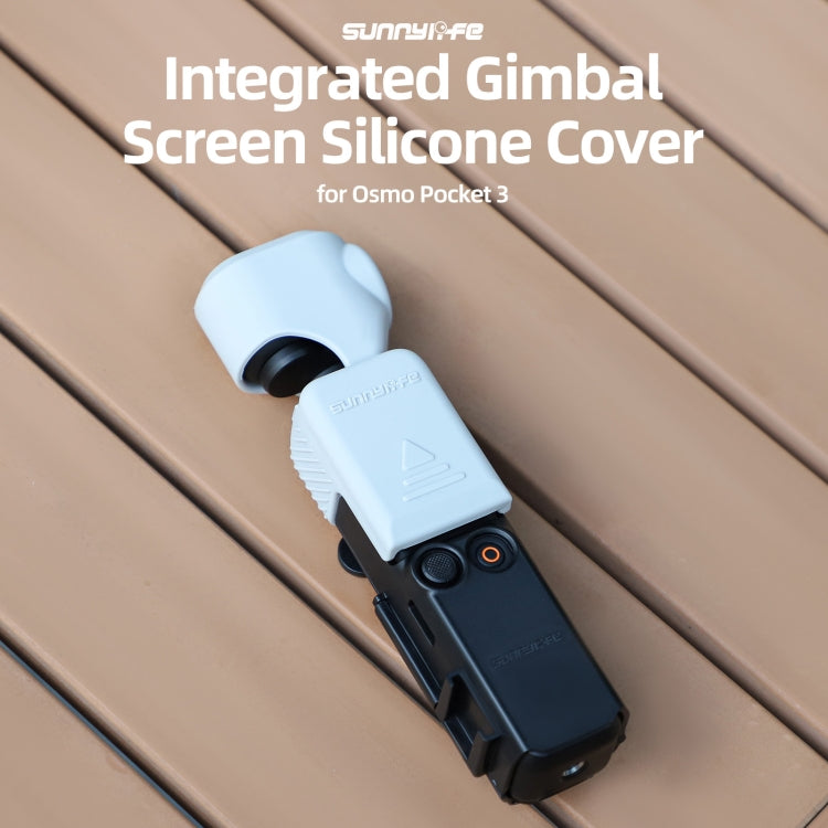 For DJI Osmo Pocket 3 Sunnylife OP3-BHT746 Silicone Protective Case(Grey White) - Case & Bags by Sunnylife | Online Shopping South Africa | PMC Jewellery | Buy Now Pay Later Mobicred