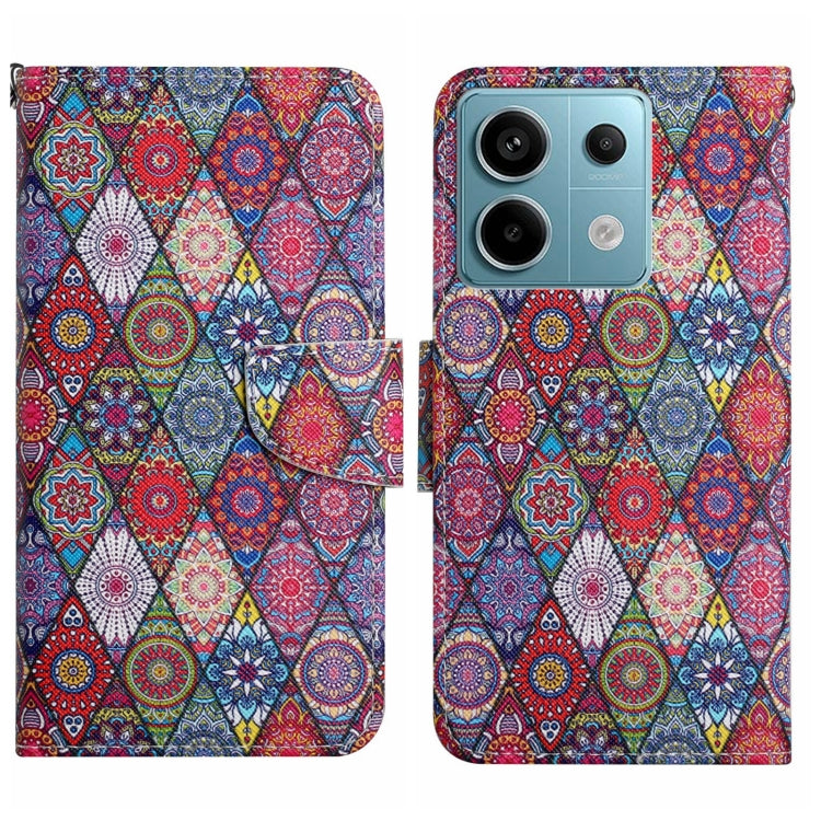 For Xiaomi Redmi Note 13 Pro 5G Colored Drawing Pattern Leather Phone Case(Diamond Kaleidoscope) - Note 13 Pro Cases by PMC Jewellery | Online Shopping South Africa | PMC Jewellery