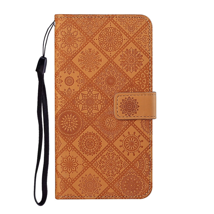 For Google Pixel 9 / 9 Pro Ethnic Style Embossed Pattern Leather Phone Case(Brown) - Google Cases by PMC Jewellery | Online Shopping South Africa | PMC Jewellery | Buy Now Pay Later Mobicred