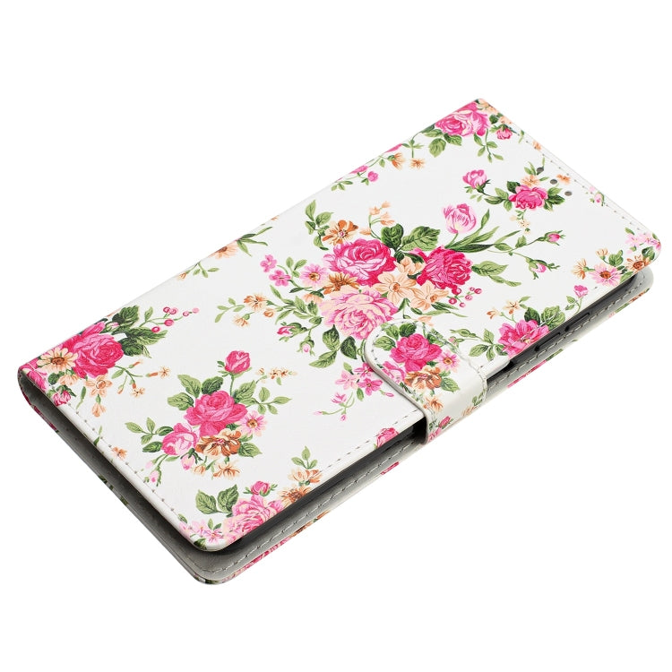 For Blackview A55 Pro Colored Drawing Leather Phone Case(Peonies) - More Brand by PMC TechLife | Online Shopping South Africa | PMC TechLife