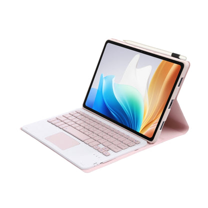 For OPPO Pad Air2 11.4 inch OP14-A TPU Ultra-thin Detachable Bluetooth Keyboard Leather Case with Touchpad(Pink) - Others Keyboard by PMC Jewellery | Online Shopping South Africa | PMC Jewellery