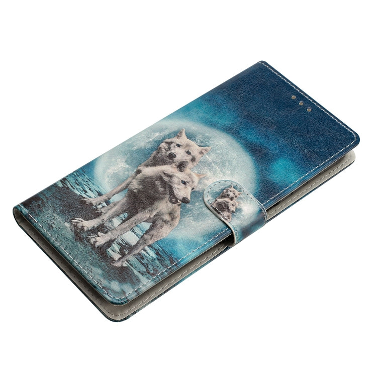 For Ulefone Note 14 Colored Drawing Leather Phone Case(Twin Wolves) - Ulefone Cases by PMC Jewellery | Online Shopping South Africa | PMC Jewellery | Buy Now Pay Later Mobicred