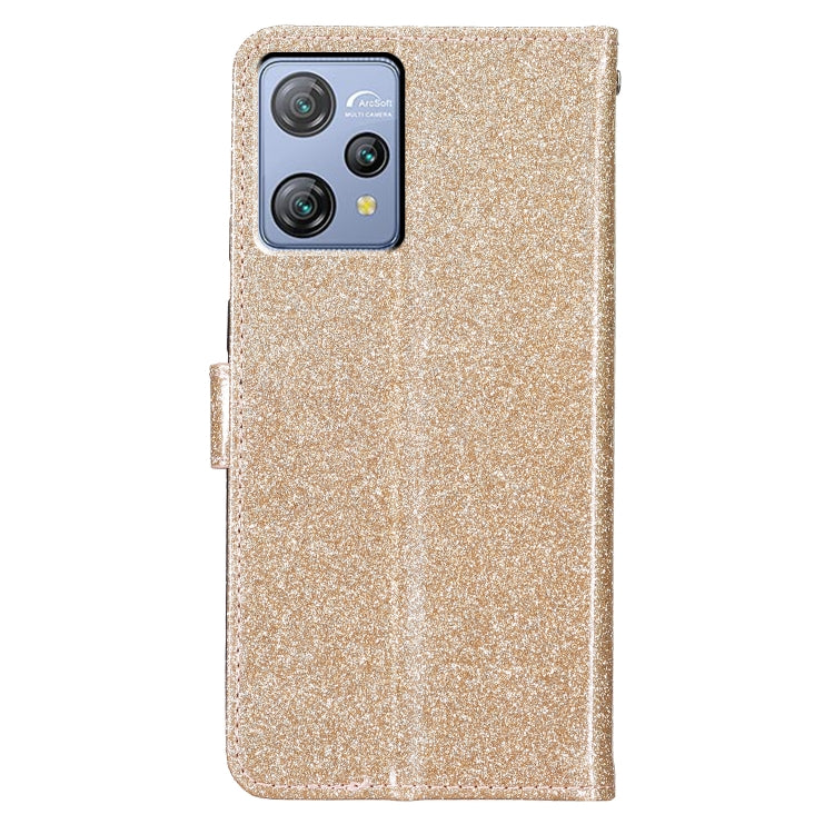 For Blackview A53 Pro Glitter Powder Flip Leather Phone Case(Gold) - More Brand by PMC Jewellery | Online Shopping South Africa | PMC Jewellery