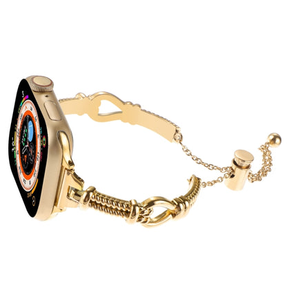 For Apple Watch Series 5 40mm Twist Metal Bracelet Chain Watch Band(Gold) - Watch Bands by PMC Jewellery | Online Shopping South Africa | PMC Jewellery