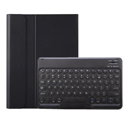 For Samsung Galaxy Tab S9 FE Candy Color TPU Round Keycap Bluetooth Keyboard Leather Case with Pen Slot(Black) - Samsung Keyboard by PMC Jewellery | Online Shopping South Africa | PMC Jewellery