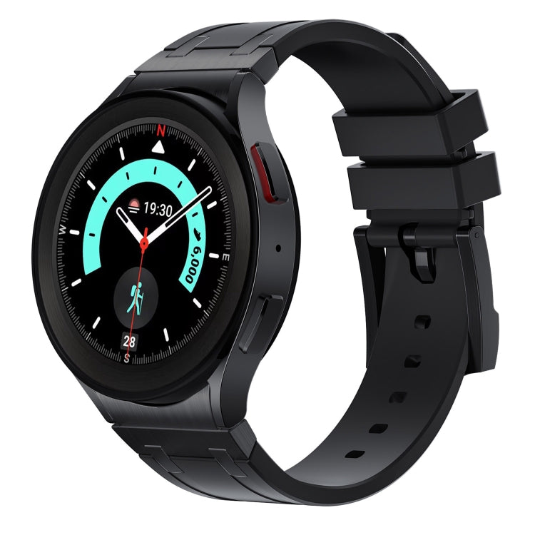 For Samsung Galaxy watch 4 / 5 / 6 AP Series Liquid Silicone Watch Band(Black) - Watch Bands by PMC Jewellery | Online Shopping South Africa | PMC Jewellery