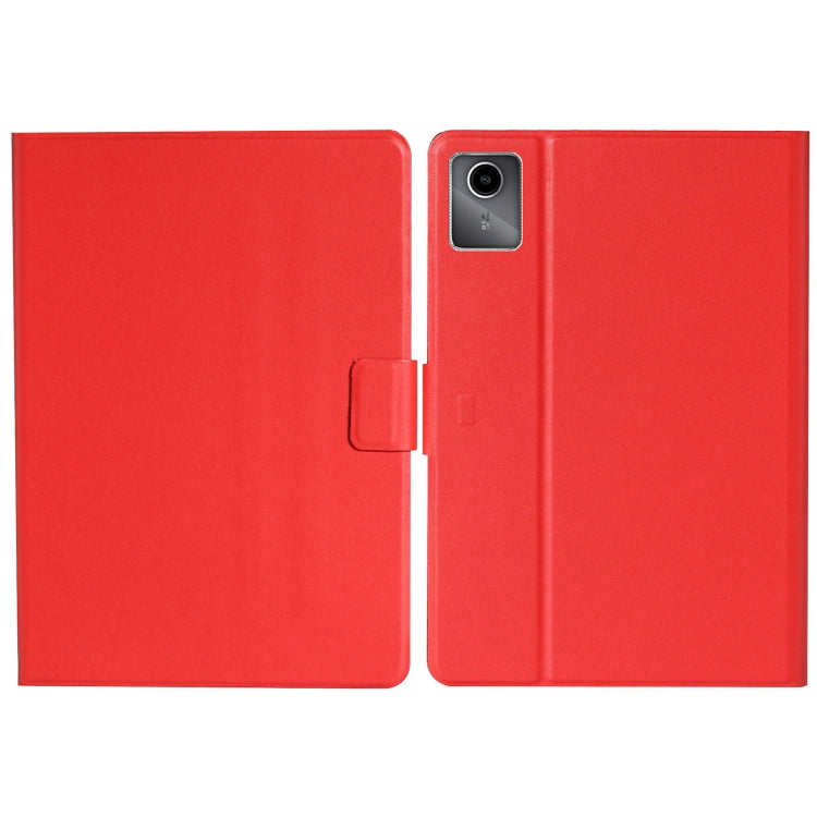 For Lenovo Tab M11/ Xiaoxin Pad 11 2024 Pure Color Smart Leather Tablet Case(Red) - Lenovo by PMC Jewellery | Online Shopping South Africa | PMC Jewellery | Buy Now Pay Later Mobicred