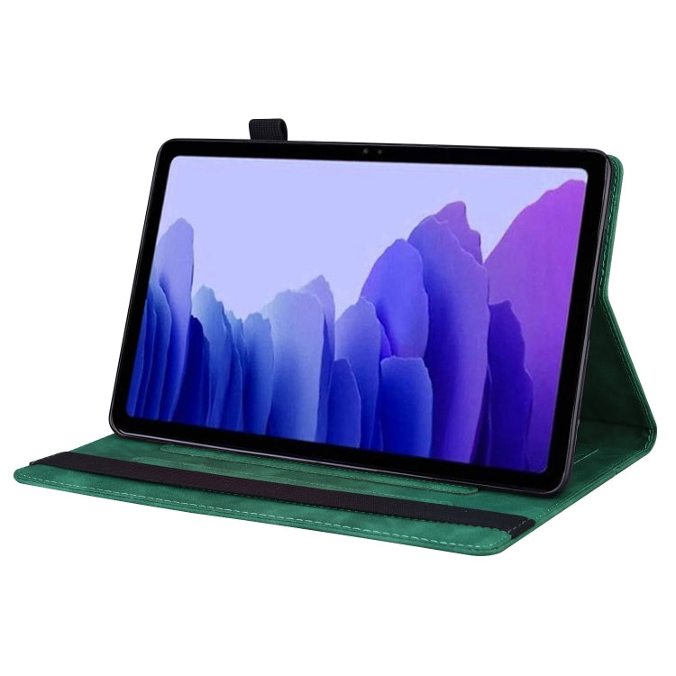 For Honor Pad 9 Splicing Shockproof Leather Tablet Case(Green) - Honor by PMC TechLife | Online Shopping South Africa | PMC TechLife | Buy Now Pay Later Mobicred