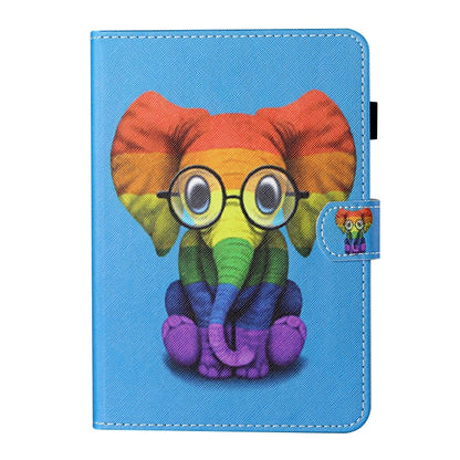 For Lenovo Tab M11/ Xiaoxin Pad 11 2024 Coloured Drawing Stitching Smart Leather Tablet Case(Colorful Elephant) - Lenovo by PMC Jewellery | Online Shopping South Africa | PMC Jewellery | Buy Now Pay Later Mobicred