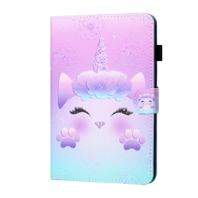 For Lenovo Tab M11/ Xiaoxin Pad 11 2024 Coloured Drawing Stitching Smart Leather Tablet Case(Unicorn) - Lenovo by PMC Jewellery | Online Shopping South Africa | PMC Jewellery | Buy Now Pay Later Mobicred