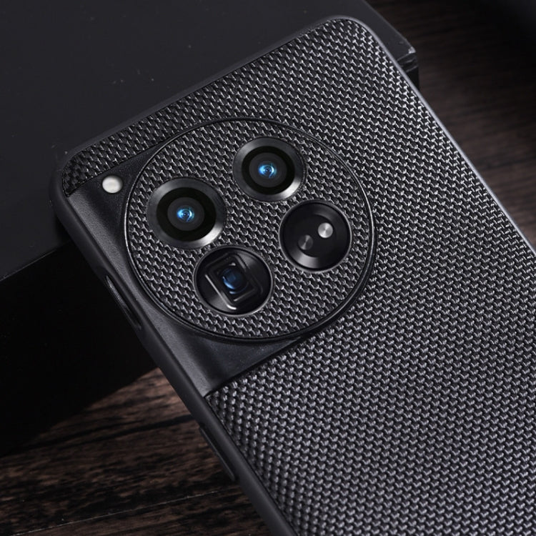 For OnePlus 12 Nylon Cloth Texture +TPU Phone Case(Black) - OnePlus Cases by PMC TechLife | Online Shopping South Africa | PMC TechLife