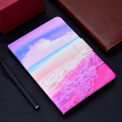 For Lenovo Tab M11/ Xiaoxin Pad 11 2024 Voltage Coloured Drawing Smart Leather Tablet Case(Pink Beach) - Lenovo by PMC Jewellery | Online Shopping South Africa | PMC Jewellery | Buy Now Pay Later Mobicred