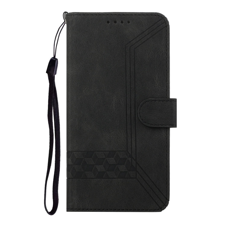 For Google Pixel 9 Cubic Skin Feel Flip Leather Phone Case(Black) - Google Cases by PMC Jewellery | Online Shopping South Africa | PMC Jewellery | Buy Now Pay Later Mobicred