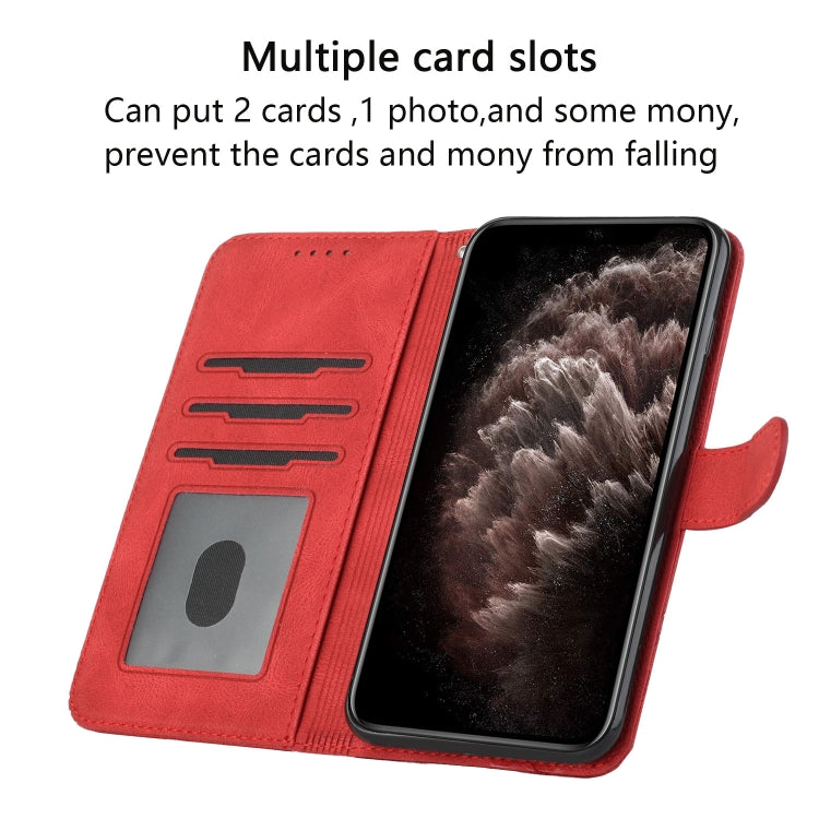 For Xiaomi Redmi K70 Cubic Skin Feel Flip Leather Phone Case(Red) - K70 Cases by PMC Jewellery | Online Shopping South Africa | PMC Jewellery | Buy Now Pay Later Mobicred