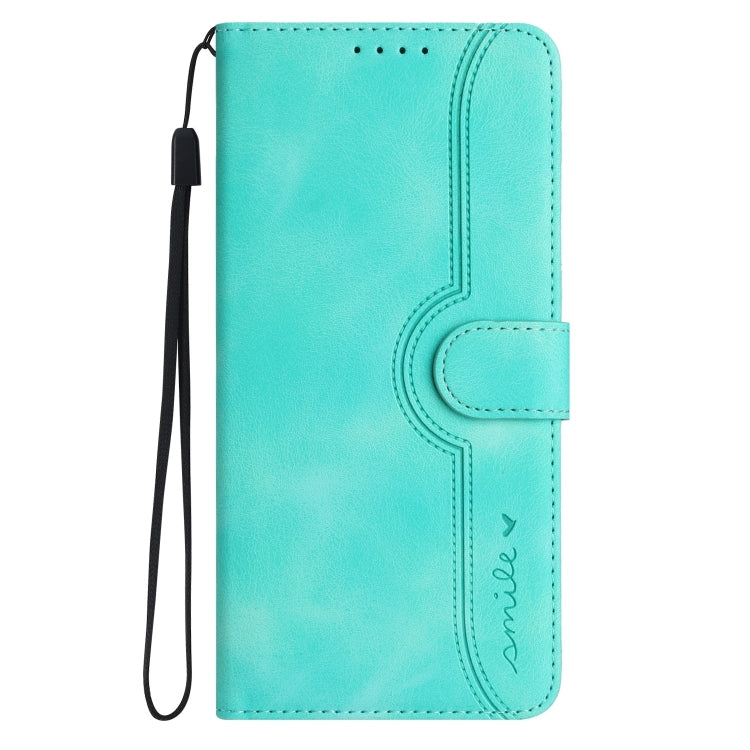 For Google Pixel 9 Heart Pattern Skin Feel Leather Phone Case(Light Blue) - Google Cases by PMC Jewellery | Online Shopping South Africa | PMC Jewellery | Buy Now Pay Later Mobicred