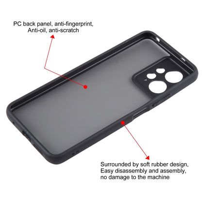 For Xiaomi Redmi Note 12 Pro Fine Pore Matte Black TPU + PC Phone Case - Xiaomi Cases by PMC Jewellery | Online Shopping South Africa | PMC Jewellery | Buy Now Pay Later Mobicred