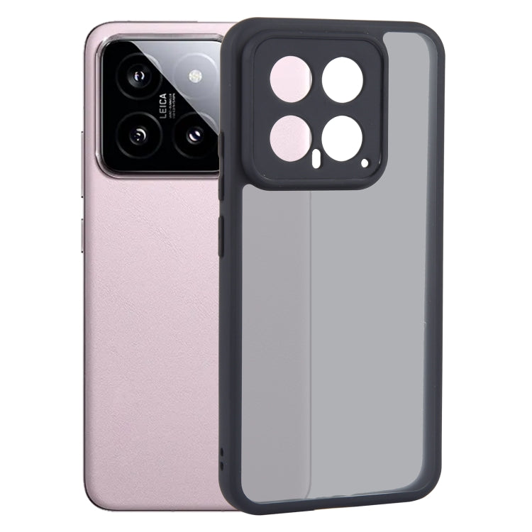 For Xiaomi 14 Fine Pore Matte Black TPU + PC Phone Case - 14 Cases by PMC TechLife | Online Shopping South Africa | PMC TechLife | Buy Now Pay Later Mobicred