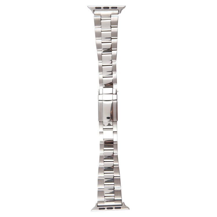 For Apple Watch Series 5 44mm Three-Bead Stainless Steel Watch Band(Silver) - free shipping - PMC TechLife - Order now!