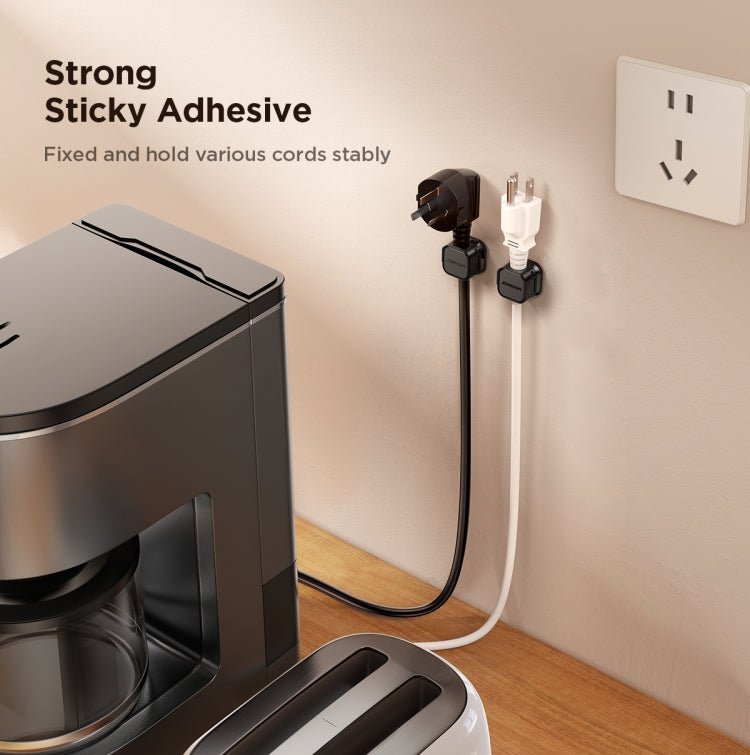 JOYROOM JR-ZS368 Magnetic Data Cable Organizing Bracket(Black) - Cable Organizer by JOYROOM | Online Shopping South Africa | PMC TechLife | Buy Now Pay Later Mobicred
