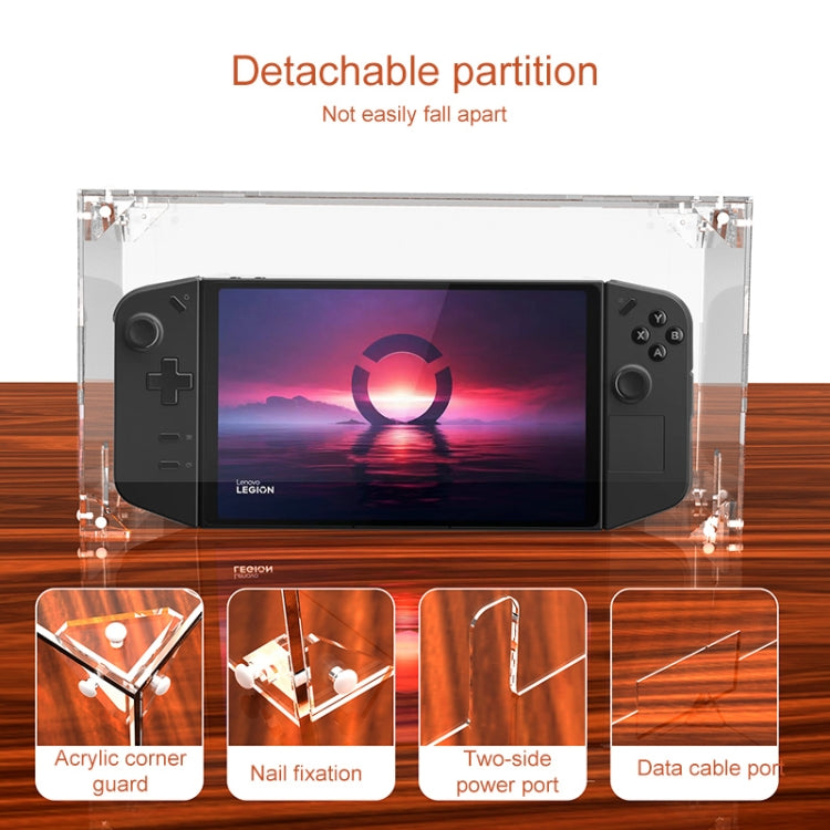 For Lenovo Legion Go  Game Console Acrylic Dust Cover(Transparent) - Accessories by PMC Jewellery | Online Shopping South Africa | PMC Jewellery | Buy Now Pay Later Mobicred