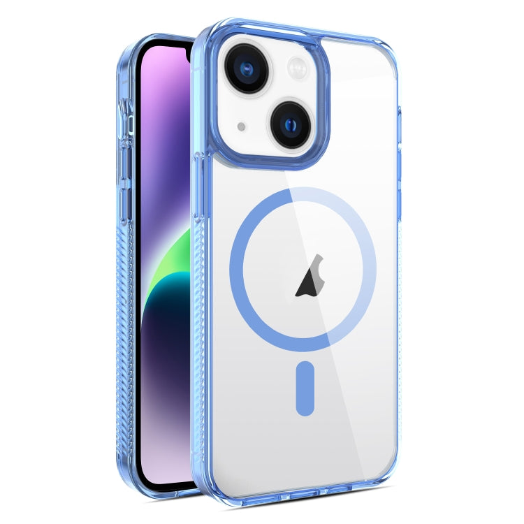 For iPhone 14 / 13 2.5mm MagSafe Acrylic Hybrid TPU Phone Case(Sky Blue) - iPhone 14 Cases by PMC Jewellery | Online Shopping South Africa | PMC Jewellery | Buy Now Pay Later Mobicred