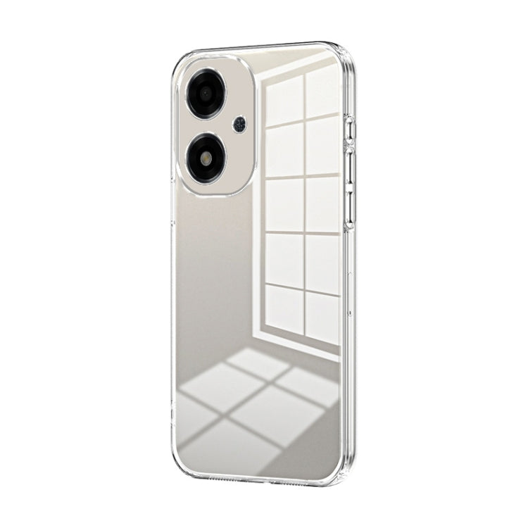 For OPPO A2m Transparent Plating Fine Hole Phone Case(Transparent) - OPPO Cases by PMC TechLife | Online Shopping South Africa | PMC TechLife | Buy Now Pay Later Mobicred