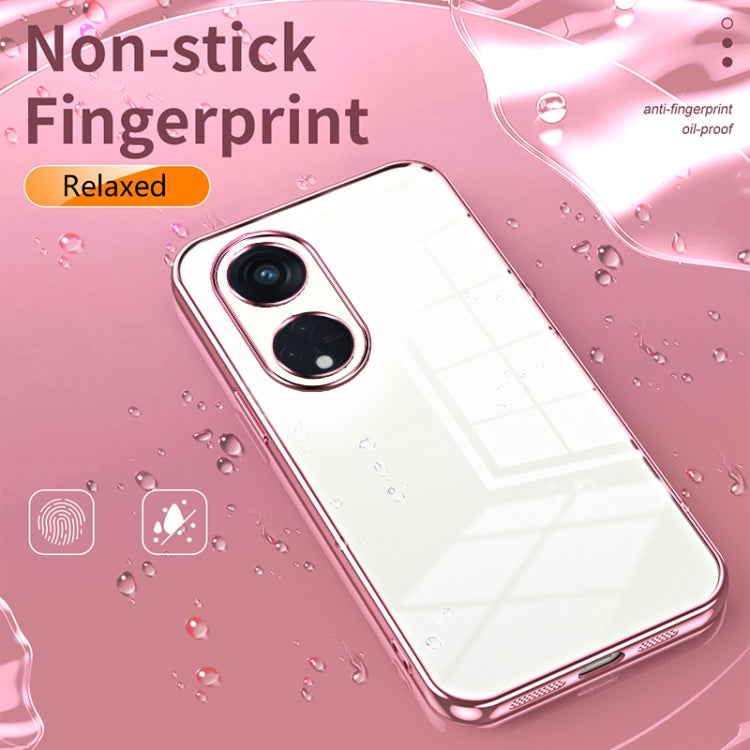 For OPPO Reno8 T 5G Transparent Plating Fine Hole Phone Case(Silver) - free shipping - PMC TechLife - Order now!
