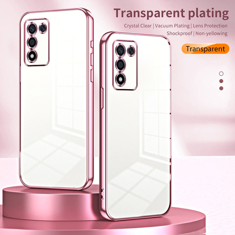 For OPPO K9s / K10 Energy Transparent Plating Fine Hole Phone Case(Silver) - OPPO Cases by PMC TechLife | Online Shopping South Africa | PMC TechLife | Buy Now Pay Later Mobicred