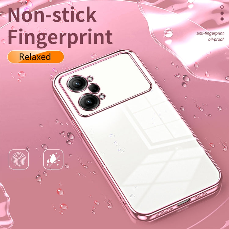 For OPPO K10 Pro Transparent Plating Fine Hole Phone Case(Black) - OPPO Cases by PMC TechLife | Online Shopping South Africa | PMC TechLife | Buy Now Pay Later Mobicred