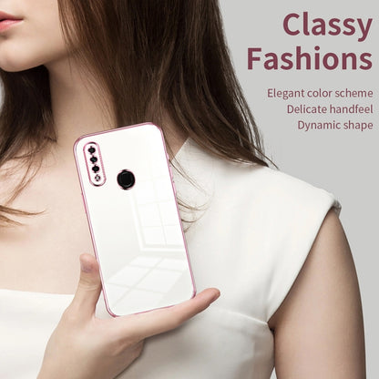 For OPPO A8 / A31 2020 Transparent Plating Fine Hole Phone Case(Transparent) - OPPO Cases by PMC Jewellery | Online Shopping South Africa | PMC Jewellery | Buy Now Pay Later Mobicred