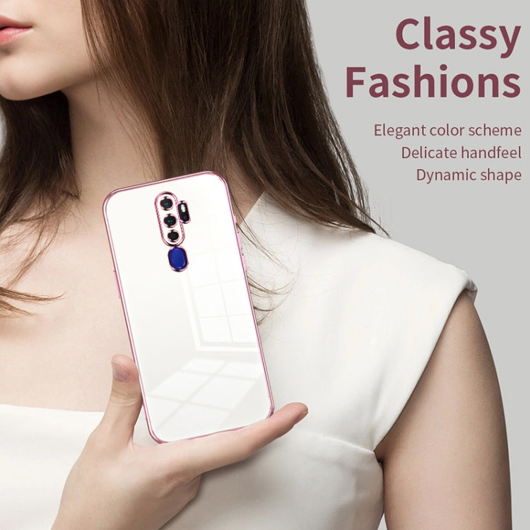 For OPPO A11x / A9 2020 Transparent Plating Fine Hole Phone Case(Gold) - OPPO Cases by PMC TechLife | Online Shopping South Africa | PMC TechLife | Buy Now Pay Later Mobicred