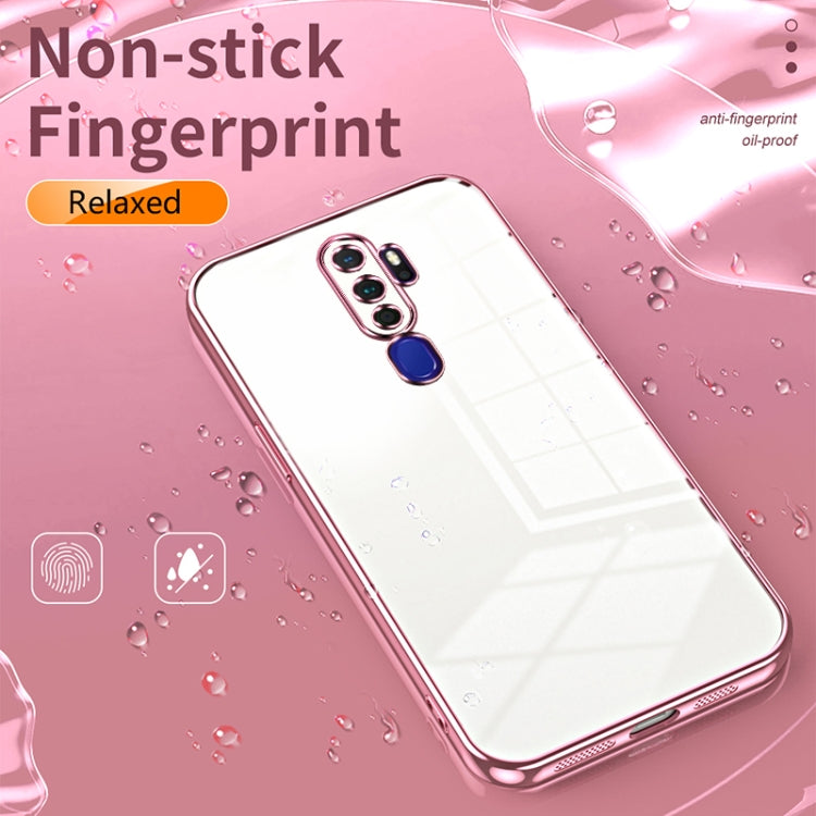 For OPPO A11x / A9 2020 Transparent Plating Fine Hole Phone Case(Gold) - OPPO Cases by PMC TechLife | Online Shopping South Africa | PMC TechLife | Buy Now Pay Later Mobicred