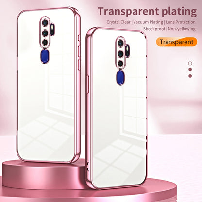 For OPPO A11x / A9 2020 Transparent Plating Fine Hole Phone Case(Transparent) - OPPO Cases by PMC Jewellery | Online Shopping South Africa | PMC Jewellery | Buy Now Pay Later Mobicred