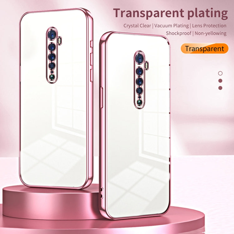 For OPPO Reno2 Transparent Plating Fine Hole Phone Case(Silver) - OPPO Cases by PMC Jewellery | Online Shopping South Africa | PMC Jewellery | Buy Now Pay Later Mobicred