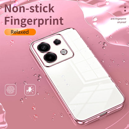 For Xiaomi Redmi Note 13 Pro 5G Transparent Plating Fine Hole Phone Case(Transparent) - Note 13 Pro Cases by PMC Jewellery | Online Shopping South Africa | PMC Jewellery