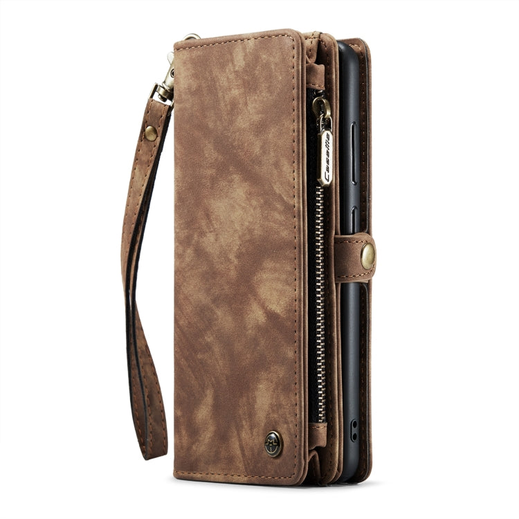 For Samsung Galaxy S24 5G CaseMe 008 Detachable Multifunctional Leather Phone Case(Brown) - Galaxy S24 5G Cases by CaseMe | Online Shopping South Africa | PMC Jewellery | Buy Now Pay Later Mobicred