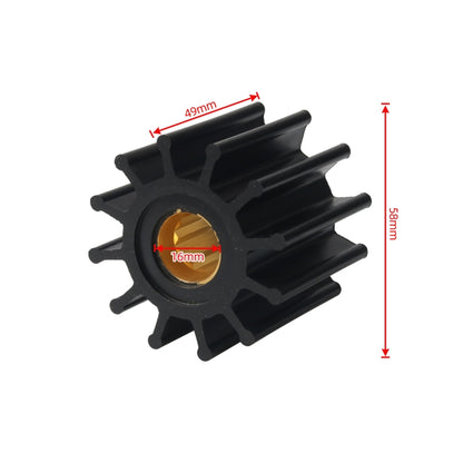 For Johnson Outboard Pump Impeller 102480501(Black) - Marine Accessories & Parts by PMC Jewellery | Online Shopping South Africa | PMC Jewellery